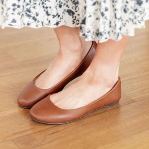 NWT Heart + Soul Collective On Your Toes Ballet Flats in Camel